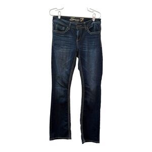 Seven 7 Womens Bootcut Jeans‎ Dark Wash Embellished Pockets Size 28